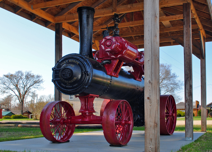 Logging Museum Steam Engine display