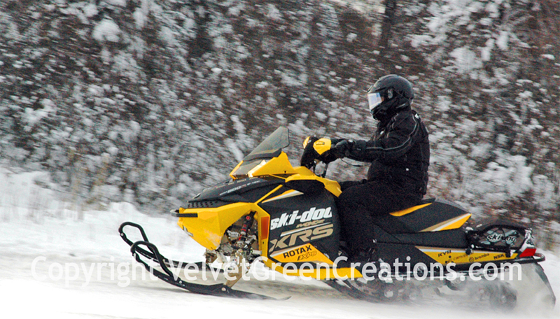 Snowmobiling the UP